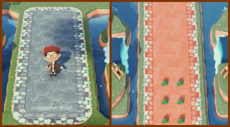 Bordure fleurie (plusieurs couleurs)