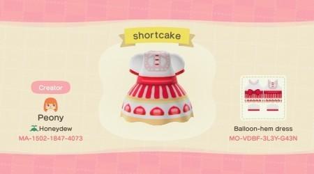 Robe gâteau à la fraise