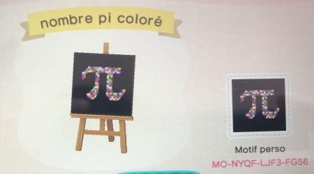 Nombre pi coloré