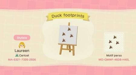 Empreintes de canard