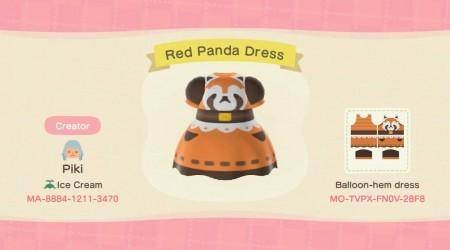 Robe panda roux