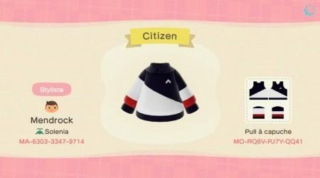 Spacefox (Amixem) : pull noir blanc et rouge