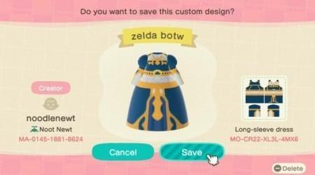 Zelda : robe Zelda