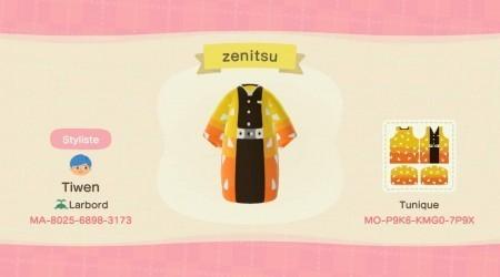 Demon Slayer : kimono Zenitsu