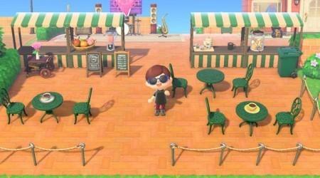 Stand bandes vertes et blanches