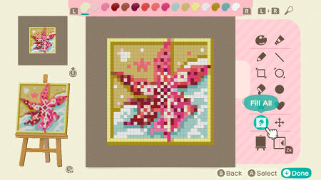 Tableau orchidée rose