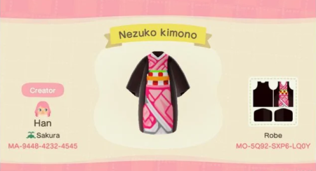 Demon Slayer : kimono Nezuko