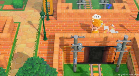 Tunnel faux pont en briques