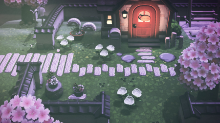 Chemin planches blanches