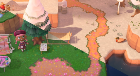 Chemin incrusté champignons et spores brillantes