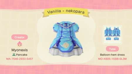 Nekopara : robe Vanilla