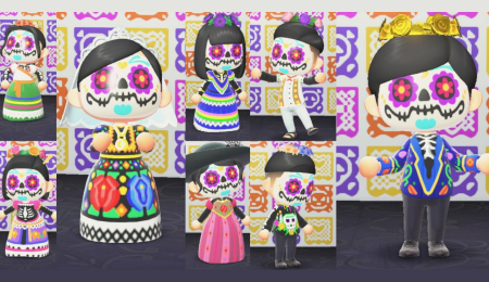 Tenue Calavera fleuri