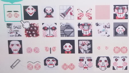 Jigsaw : maquillage et motifs Halloween