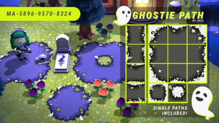 Chemin Halloween fantômes