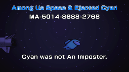 Among us : bleu éjecté