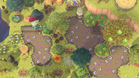 Chemin yeux Halloween