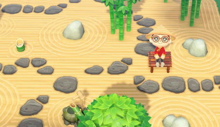 Jardin zen et pierre, sable