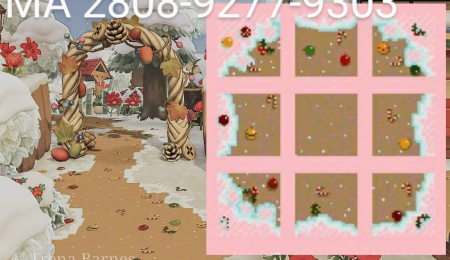 Chemin en terre et neige, Noël