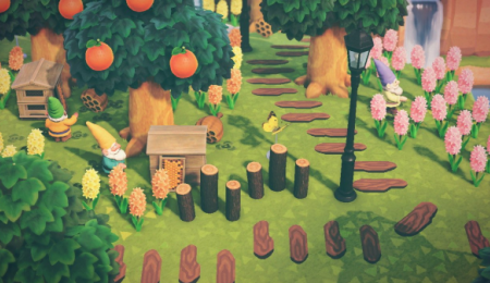 Chemin planches en bois