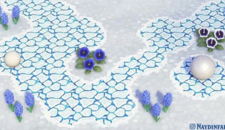 Chemin glace, banquise, neige, Noël