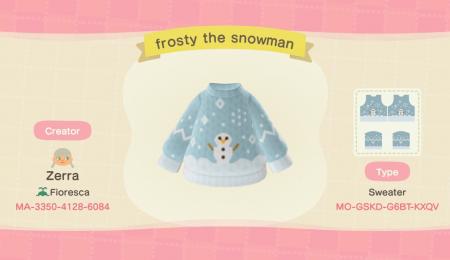 Pull hiver bonhomme de neige